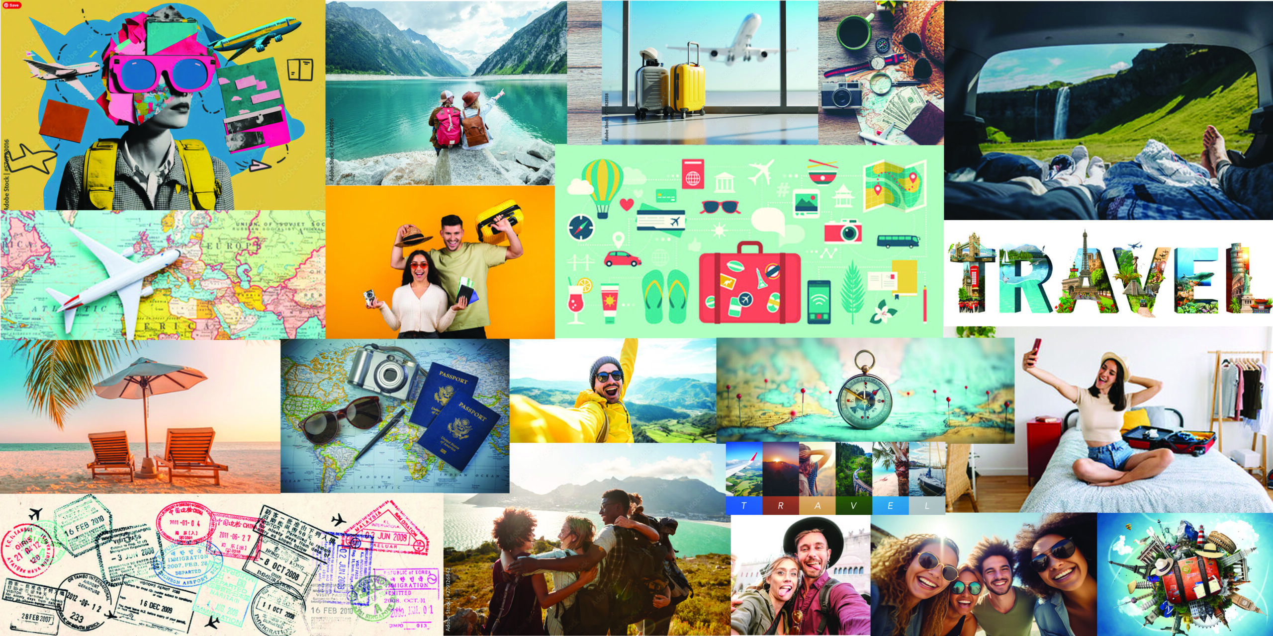 travel mood board copy
